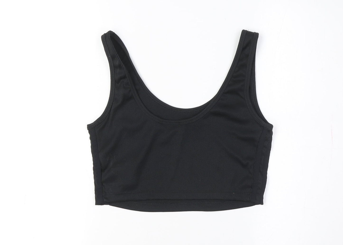 Adidas Women's Black Cropped Tank Top Size 12