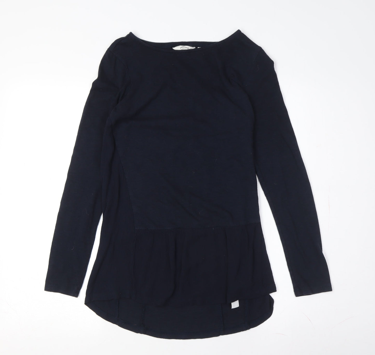 FatFace Women's Blue Boat Neck Long Sleeve Top