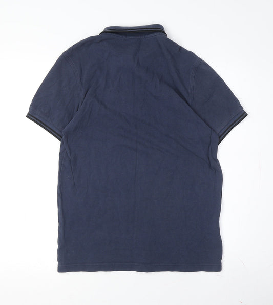 Fred Perry Men's Blue Polo Shirt Size S Casual Wear