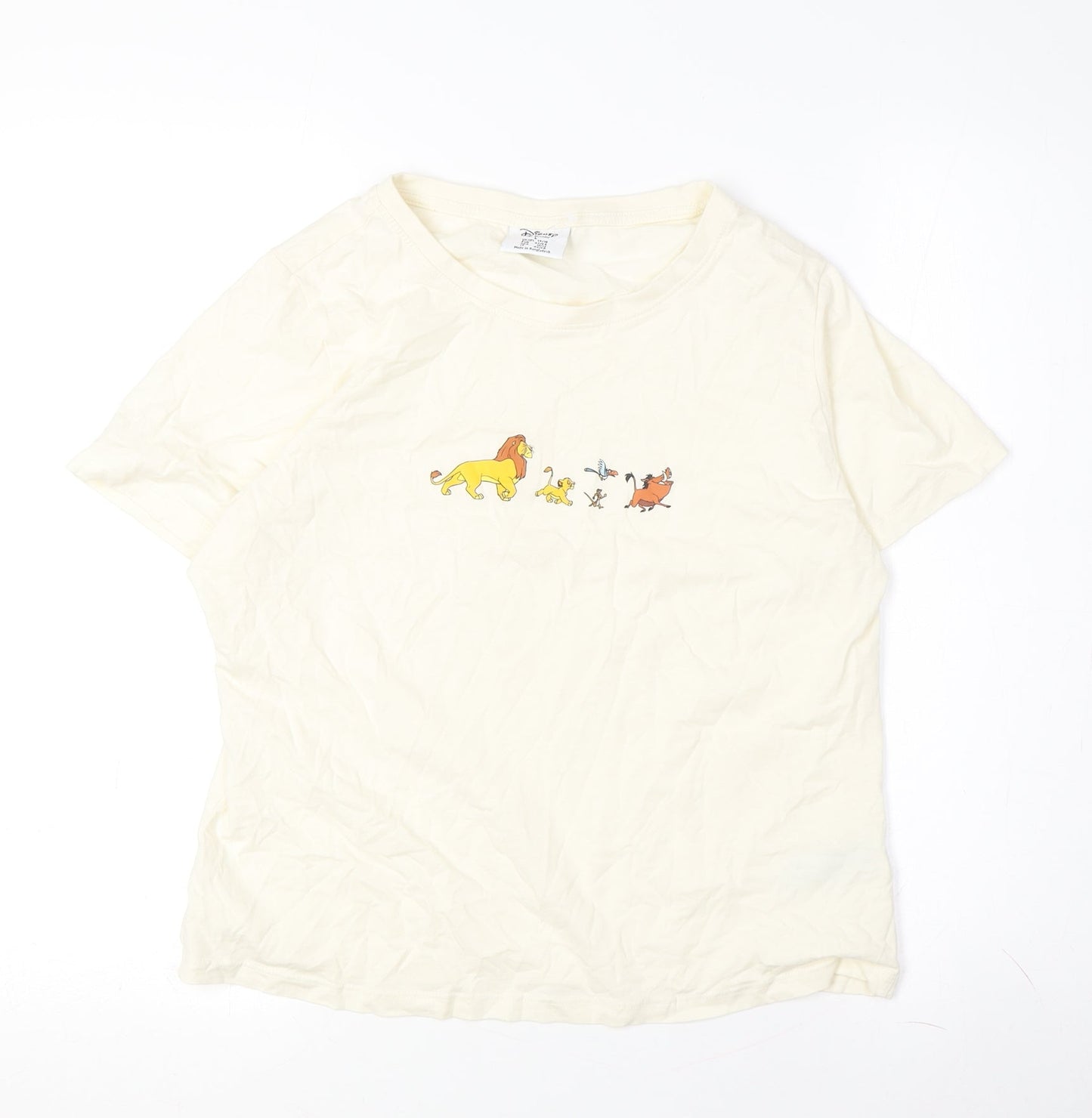 Disney Ivory Lion King Women's T-Shirt, L, Casual Style