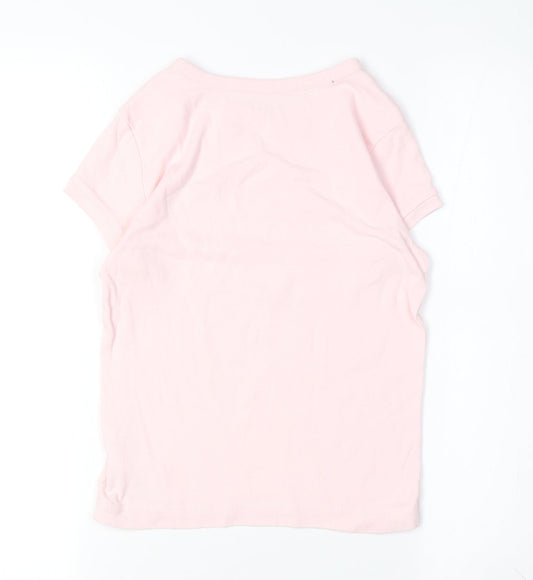GAP Girls Pink Breakfast Graphic T-Shirt, Size 10-11 Regular