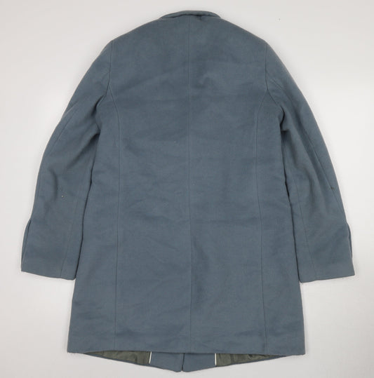 Next Women's Blue Coat Size 12, Warm Polyester Wool Blend