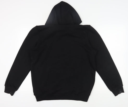 Puma Men's Black Graphic Pullover Hoodie Size L