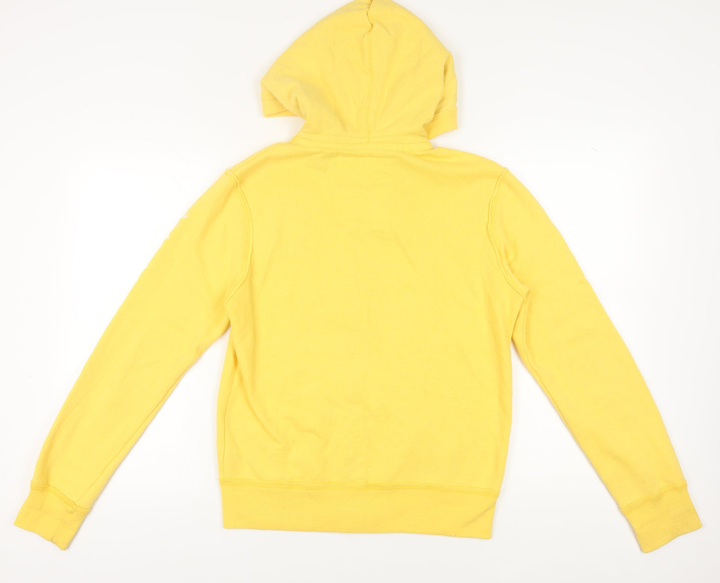 Aeropostale Yellow Full Zip Hoodie, Men's S, Logo Accents