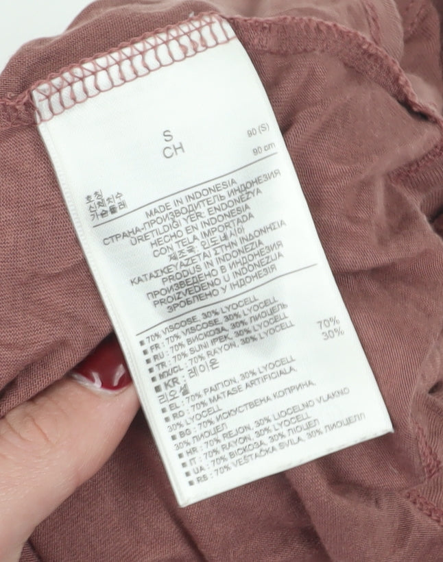 Gap Women's Brown Tank Top, Size S, Round Neck, Casual