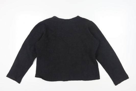 DKNY Women's Black Pullover Sweatshirt M