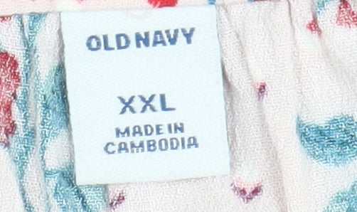 Old Navy Women's Pink Floral Tunic Blouse 3XL