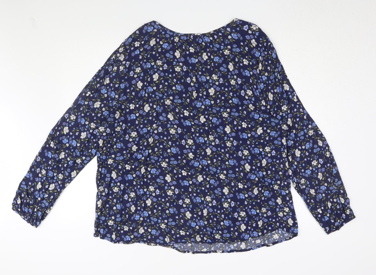 Old Navy Women's Multicoloured Floral 2XL Blouse