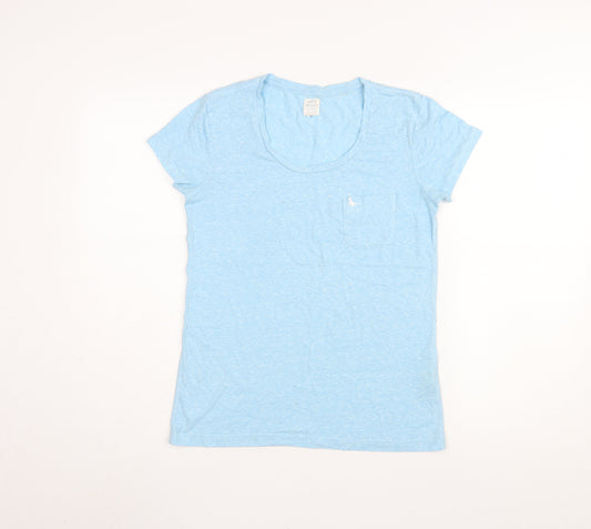 Jack Wills Women’s Blue Scoop Neck T-Shirt Size 8