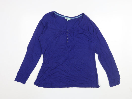 Womens UK Size XL Dickins & Jones Blue Lyocell Blend T-Shirt