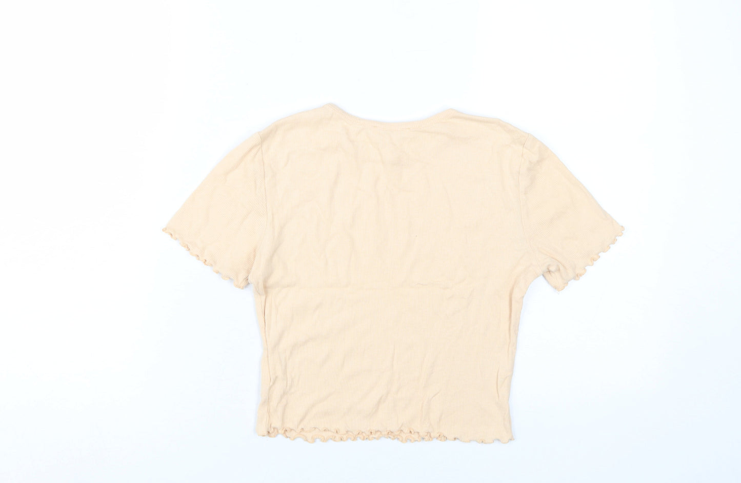 Kookai Women's Beige T-Shirt, S, Casual Chic Top