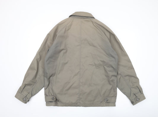 Greenwoods Men’s Beige Bomber Jacket M Regular Casual