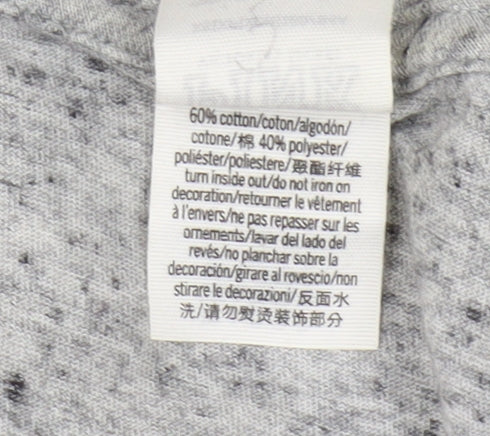 Pink Victoria's Secret Women's Grey V-Neck T-Shirt XS