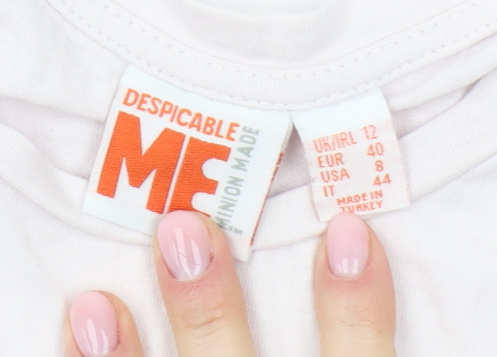Despicable Me Unicorn Women's Pink T-Shirt Size 12