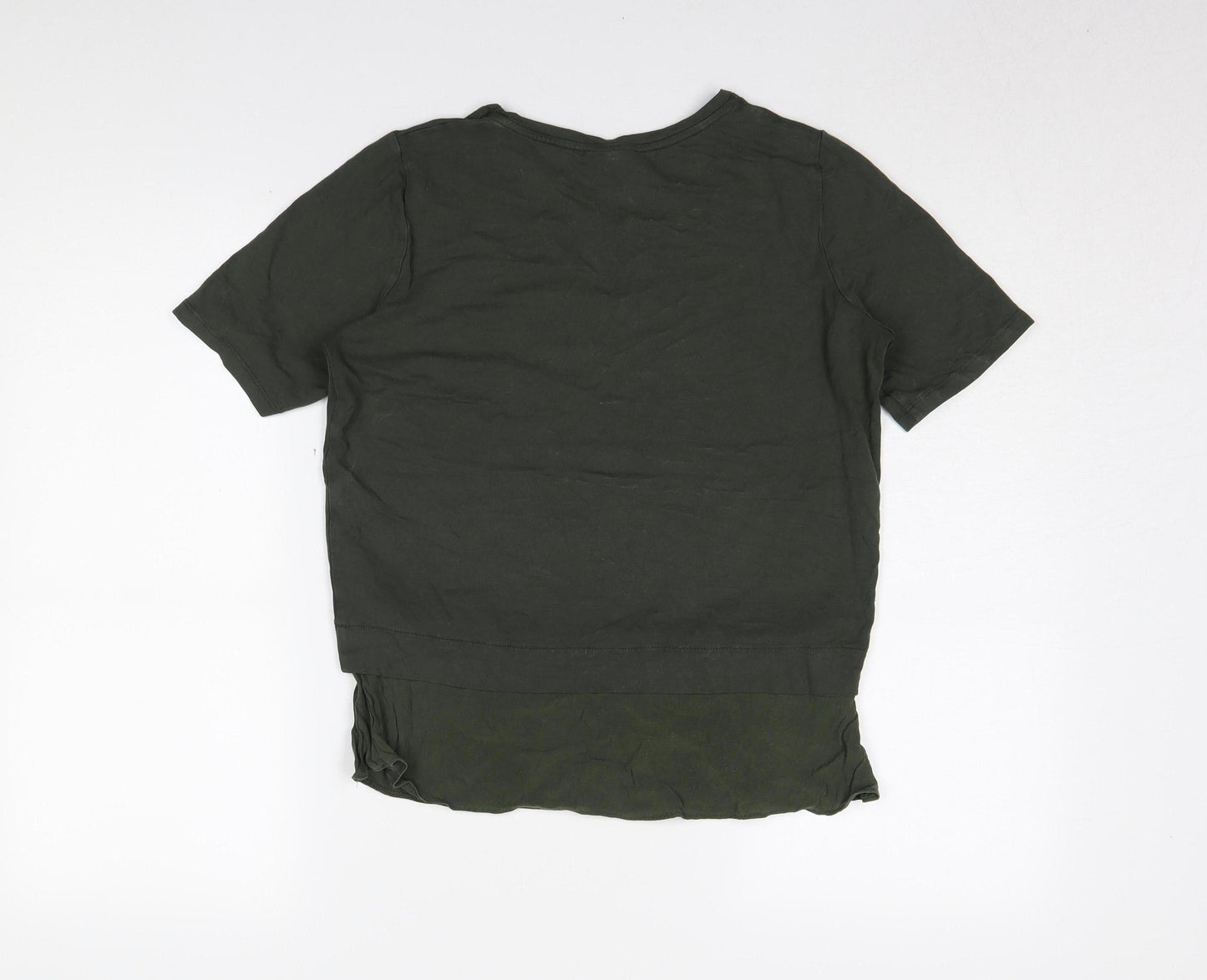 Oliver Bonas Women's Green T-Shirt Size 8 Casual Tunic