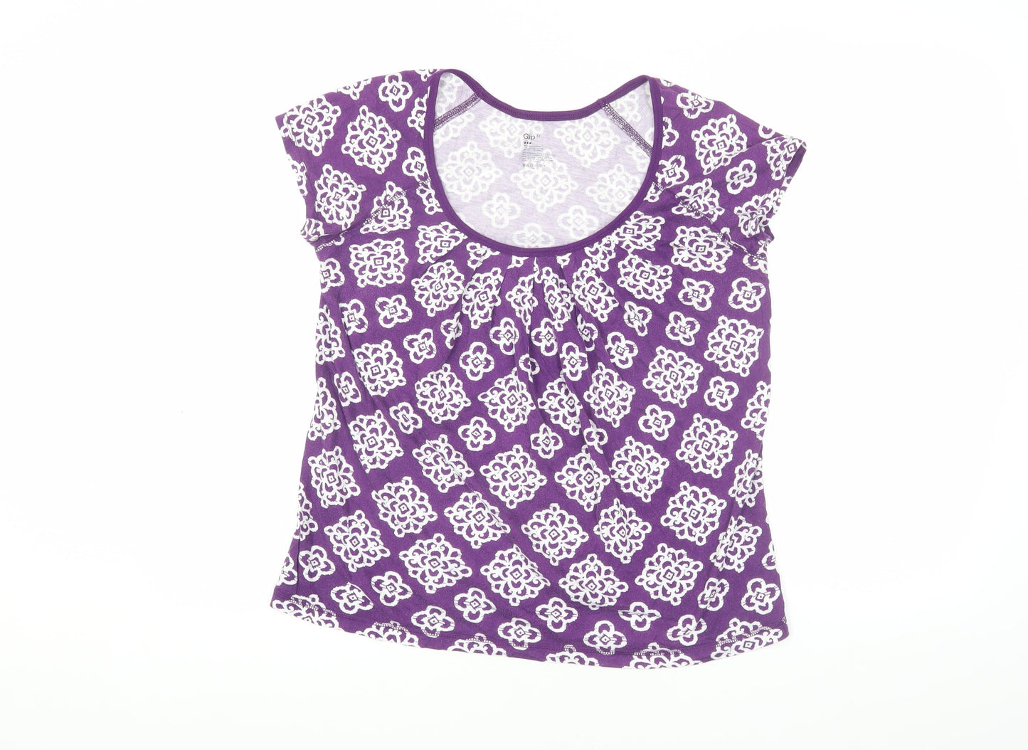 Gap Women’s Purple Geometric T-Shirt M
