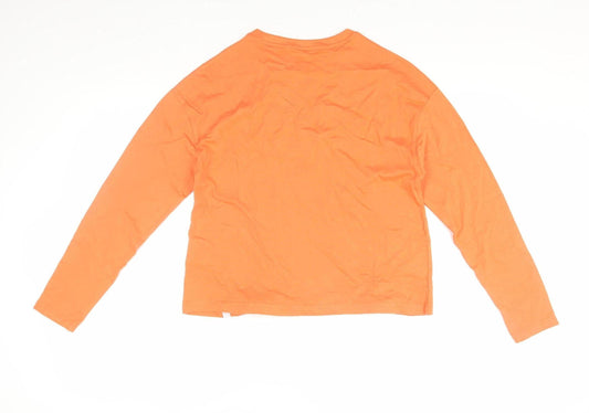 Animal Women's Orange Graphic T-Shirt Size 8