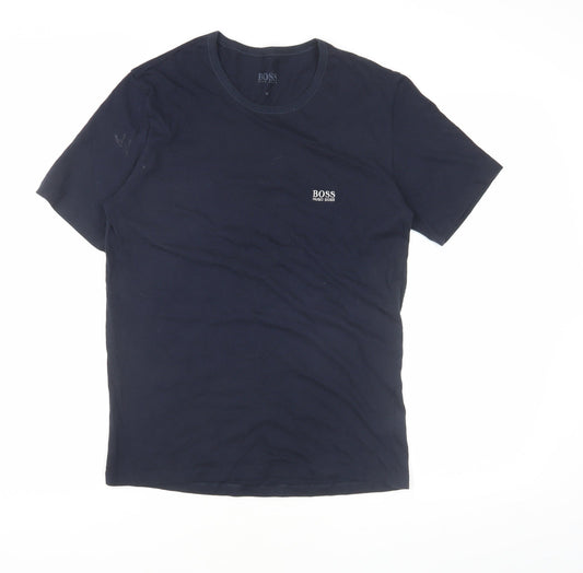 Hugo Boss Men's Black Medium Crew Neck T-Shirt