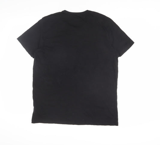 Hugo Boss Men's Black Cotton T-Shirt, Size S