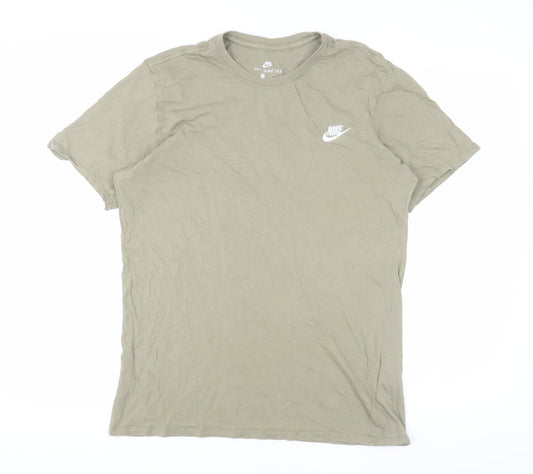 Mens UK Size M Nike Green Cotton T-Shirt