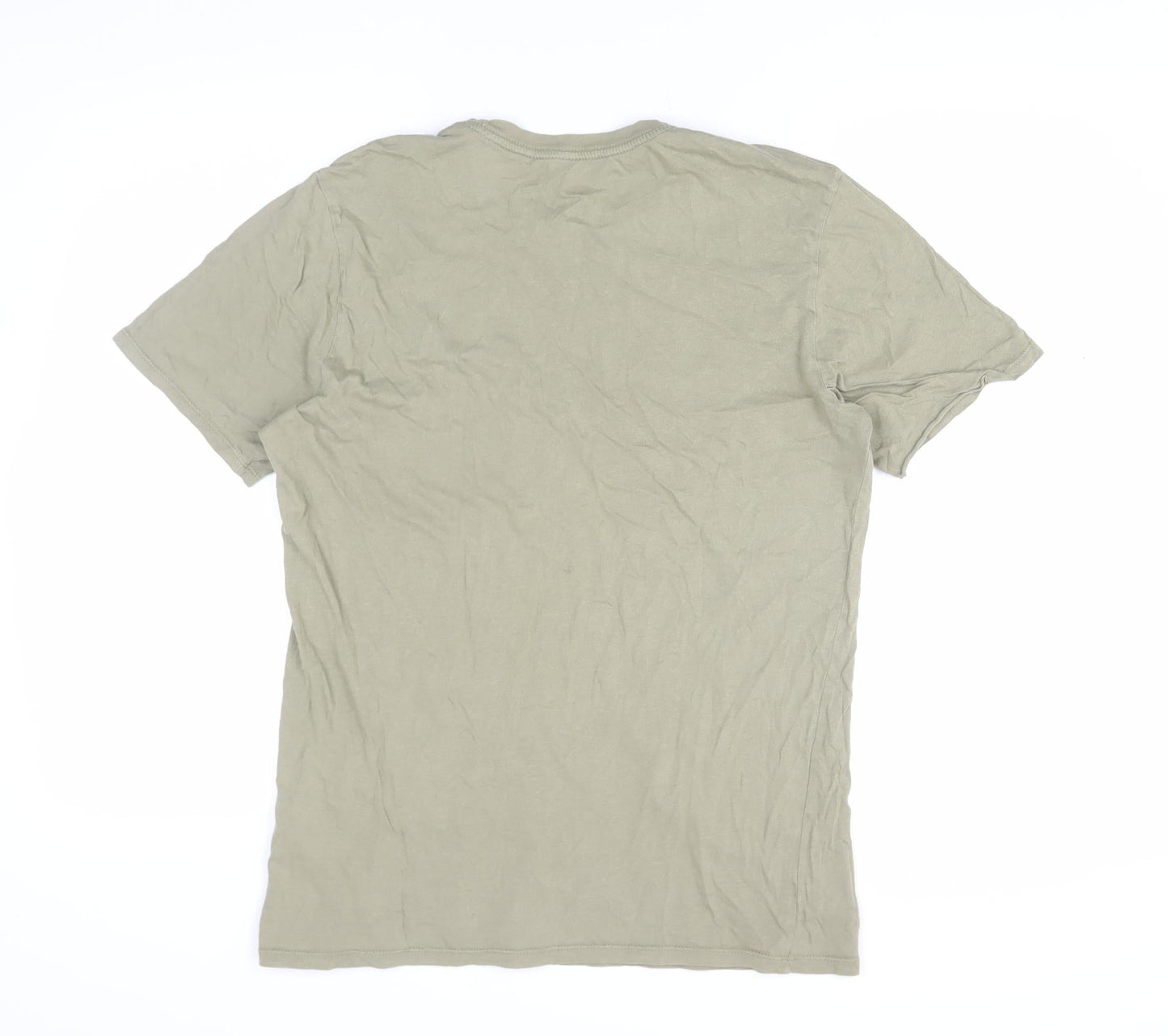 Nike Men's Green Athletic Fit Logo T-Shirt, Medium