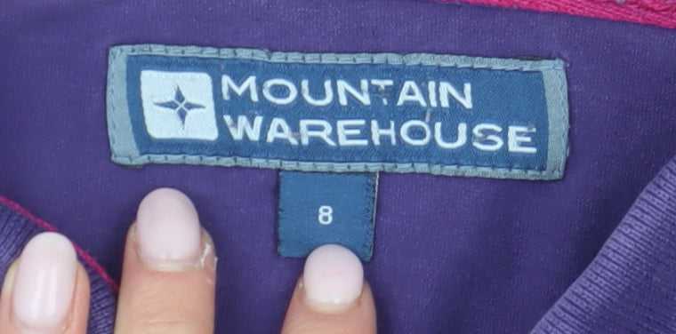 Mountain Warehouse Women's Purple Polo Shirt Size 8