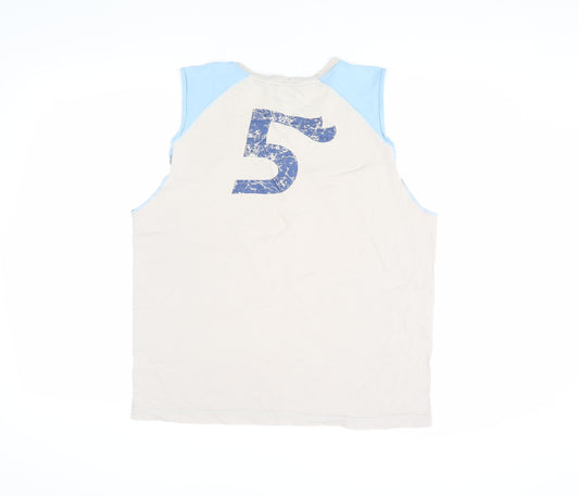 Reebok Unisex Beige Sleeveless Tank M Casual