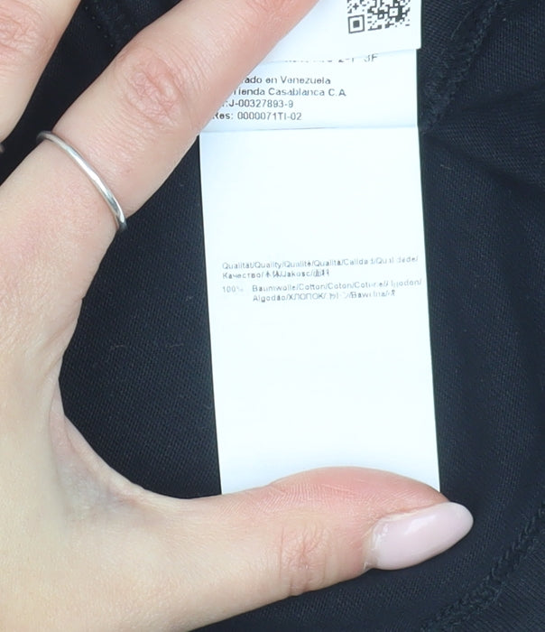 BOSS Men’s Black Medium Crew Neck Cotton T-Shirt