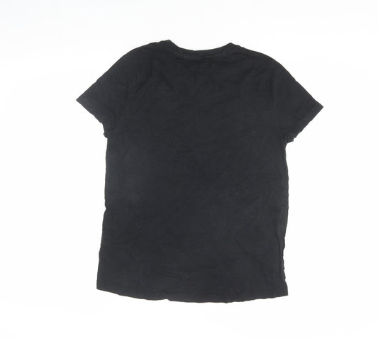 Disney Women's Black Mickey Mouse T-Shirt XS Casual