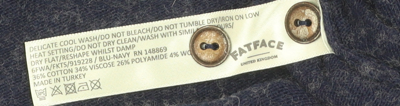 FatFace Women's Blue Pullover Jumper - Size 12