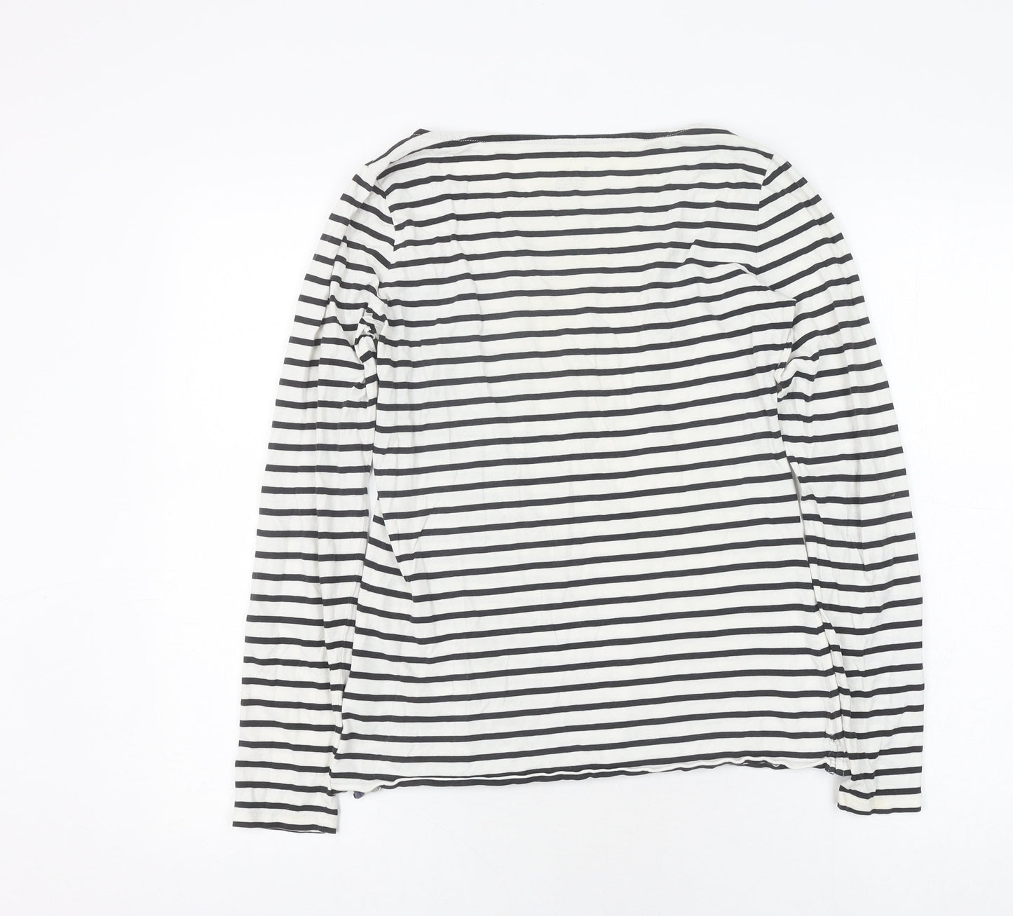 Boden Women's Black Striped Jersey T-Shirt