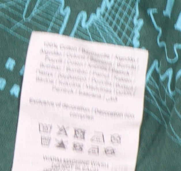 Jack & Jones Men's Green Graphic Print Tee, L