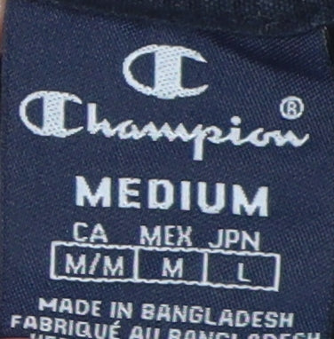 Champion Men's Black Medium Crew Neck T-Shirt