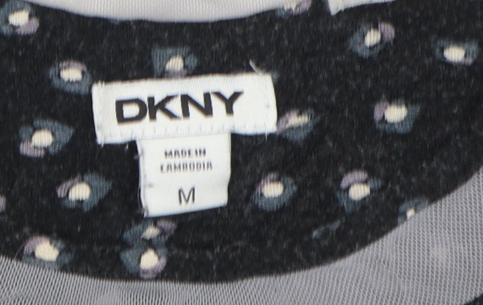 DKNY Women's Black Polka Dot Tank Top, Medium