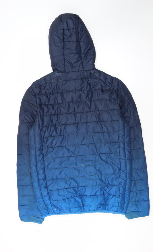 Ellesse Men's Blue XS Puffer Jacket with Hood