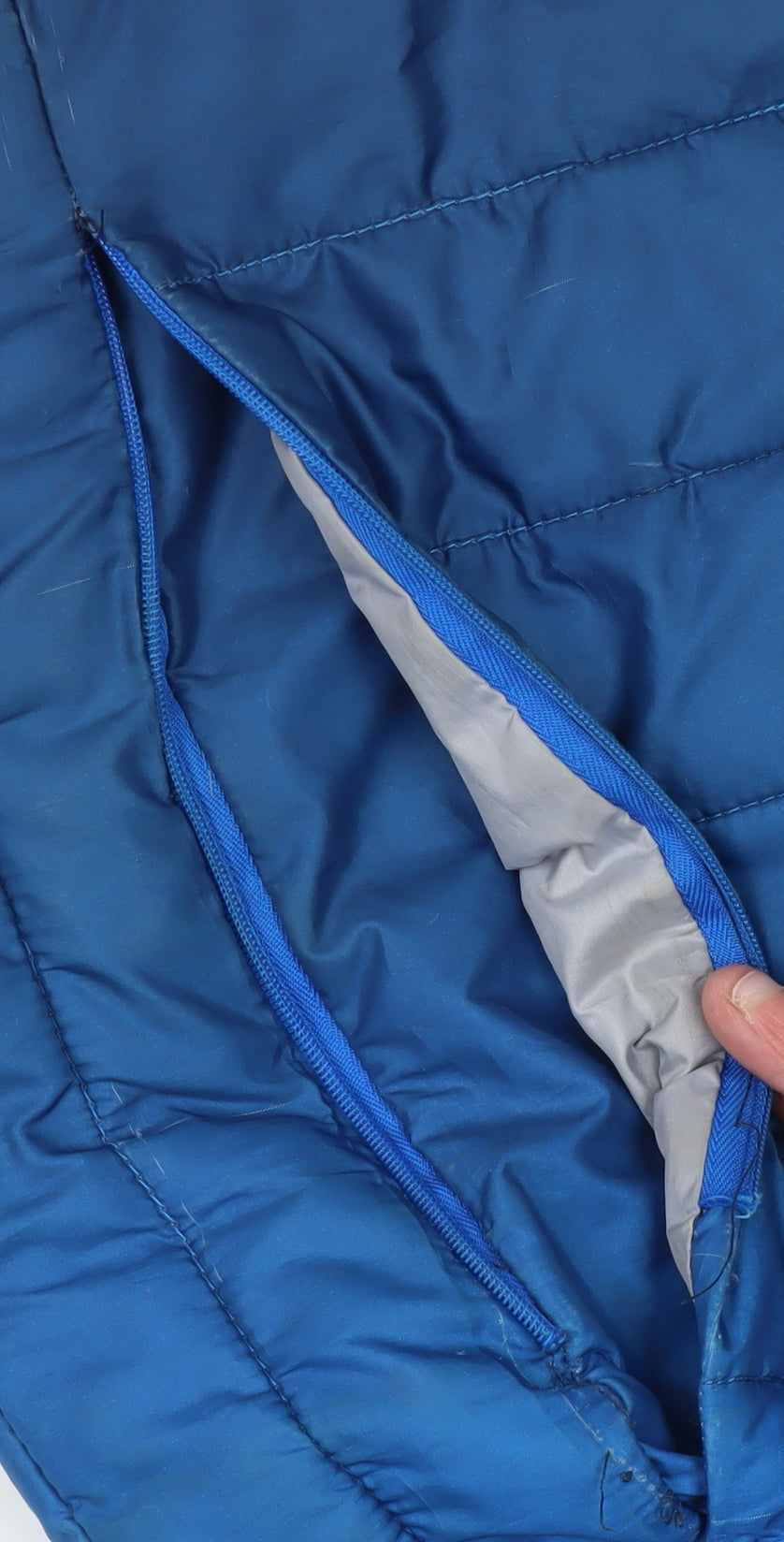 Ellesse Men's Blue XS Puffer Jacket with Hood