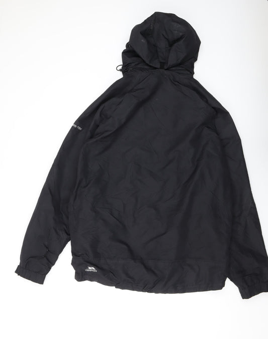 Trespass Black Men's Parka Jacket Medium Waterproof