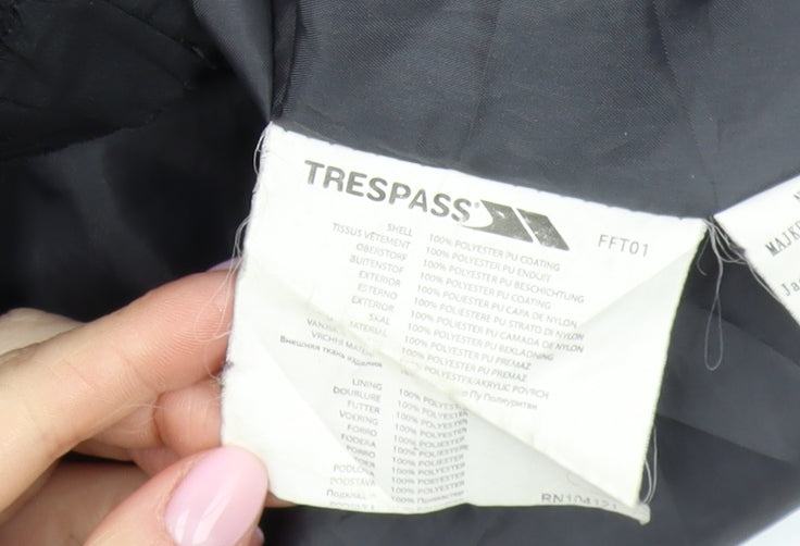 Trespass Black Men's Parka Jacket Medium Waterproof