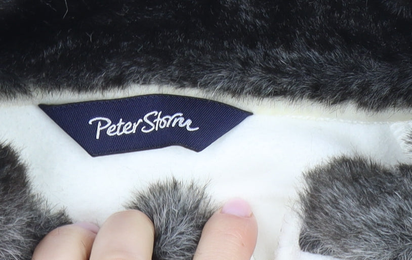 Peter Storm Women's White Fur Trim Hoodie Size 20