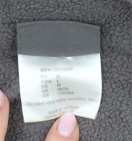 Jack Wolfskin Grey Unisex Fleece Jacket M Outdoor