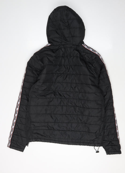 Fila Men's Black Hooded Puffer Jacket M