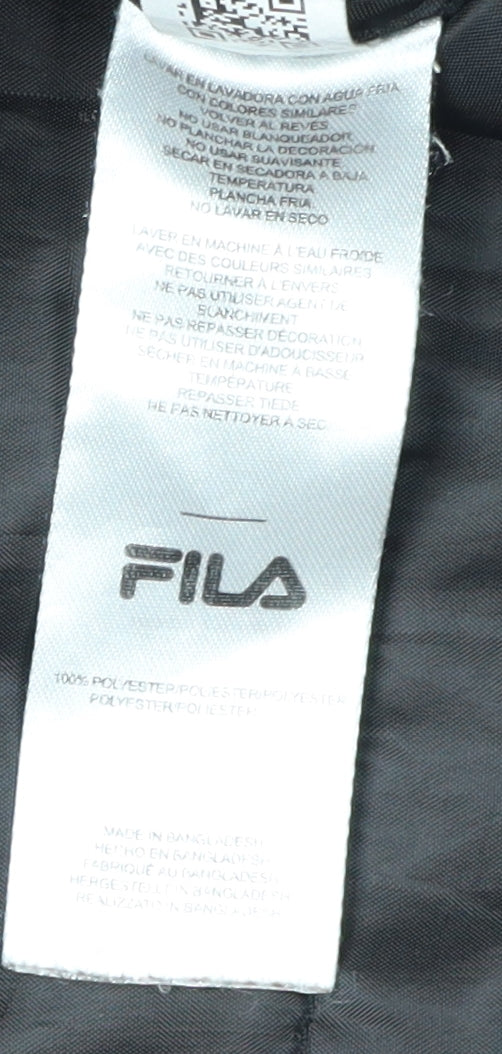 Fila Men's Black Hooded Puffer Jacket M