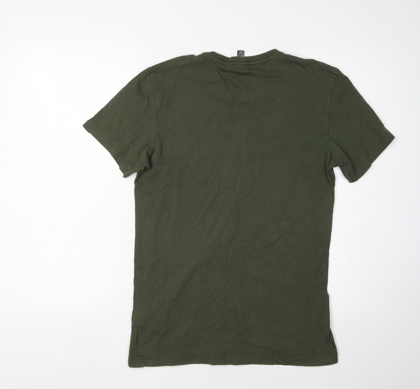 Adidas Men's Green Graphic T-Shirt, Size S