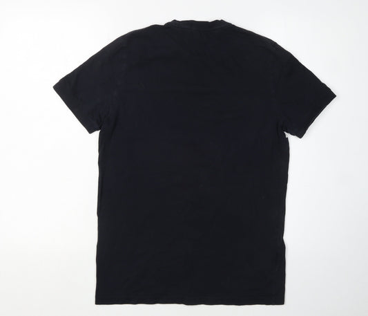 Fred Perry Men's Black Colourblock T-Shirt, Size S