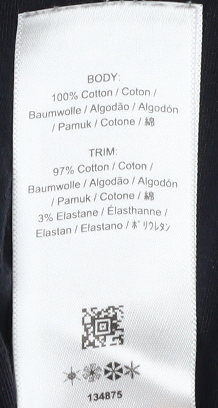 Fred Perry Men's Black Colourblock T-Shirt, Size S