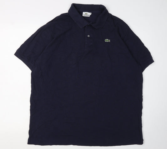 Lacoste Unisex Blue Polo Shirt Size 10 Casual Classic