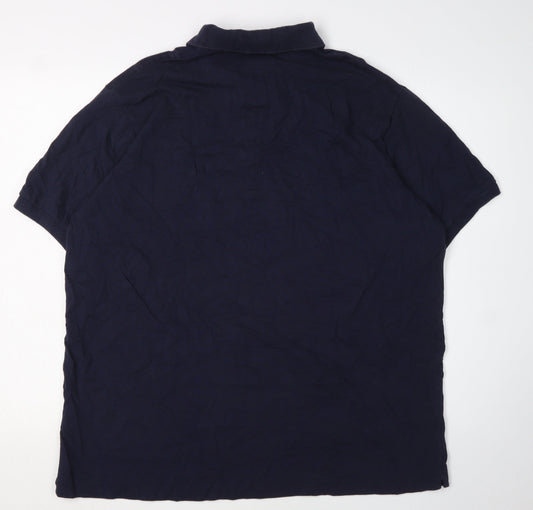 Lacoste Unisex Blue Polo Shirt Size 10 Casual Classic