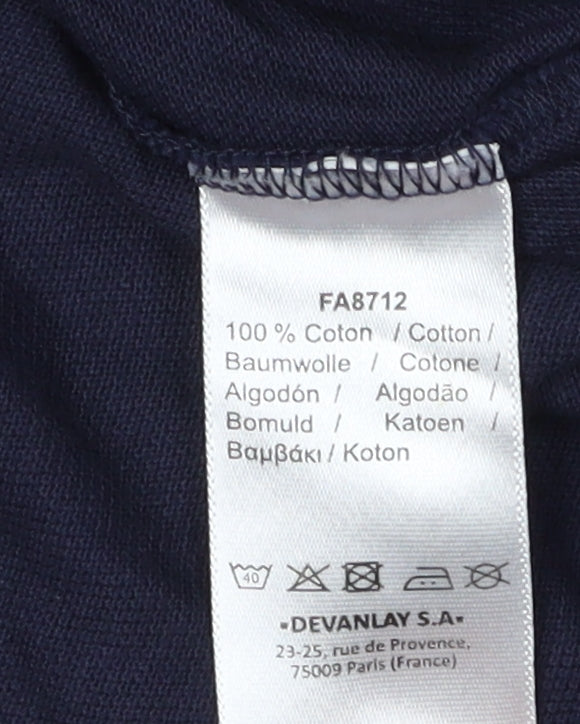 Lacoste Unisex Blue Polo Shirt Size 10 Casual Classic