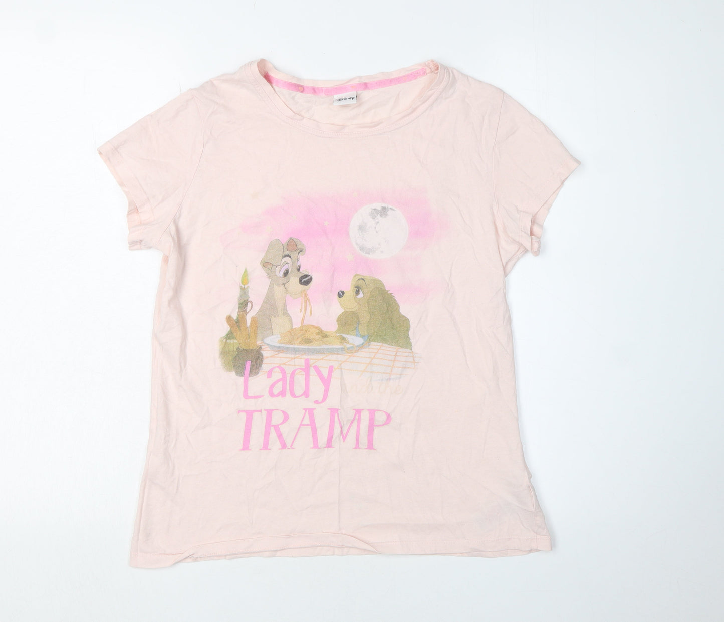Disney Women’s Pink Lady and the Tramp T-Shirt Size 10