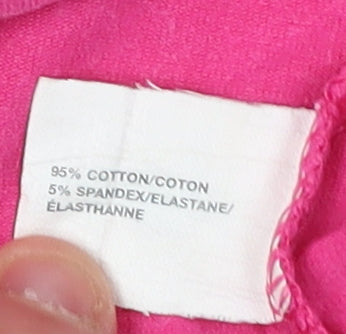 Gap Women’s Pink M Long Sleeve V-Neck T-Shirt